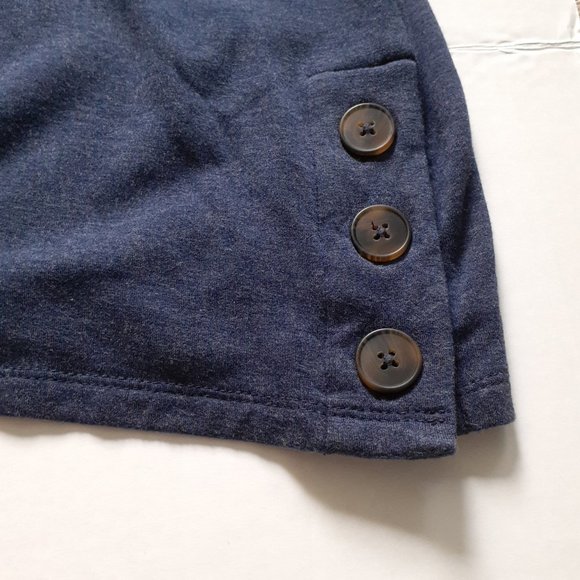 Chico's CoziSoft Cowl-Neck Side-Button Tunic Blue Size 3/Size XL/Size 16 - Picture 7 of 11